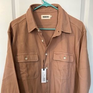 Taylor Stitch the Ledge Shirt in Dusty Coral Twill, New, 44 XL